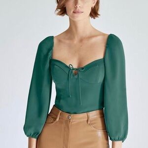 Wilfred Aritzia Novella Blouse - Suave Green